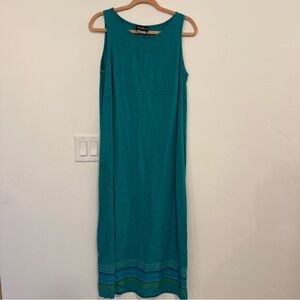 Positive Attitude Turquoise Maxi Dress